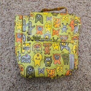 Sugar Booger Lunch Tote Monsters Green Yellow Orange